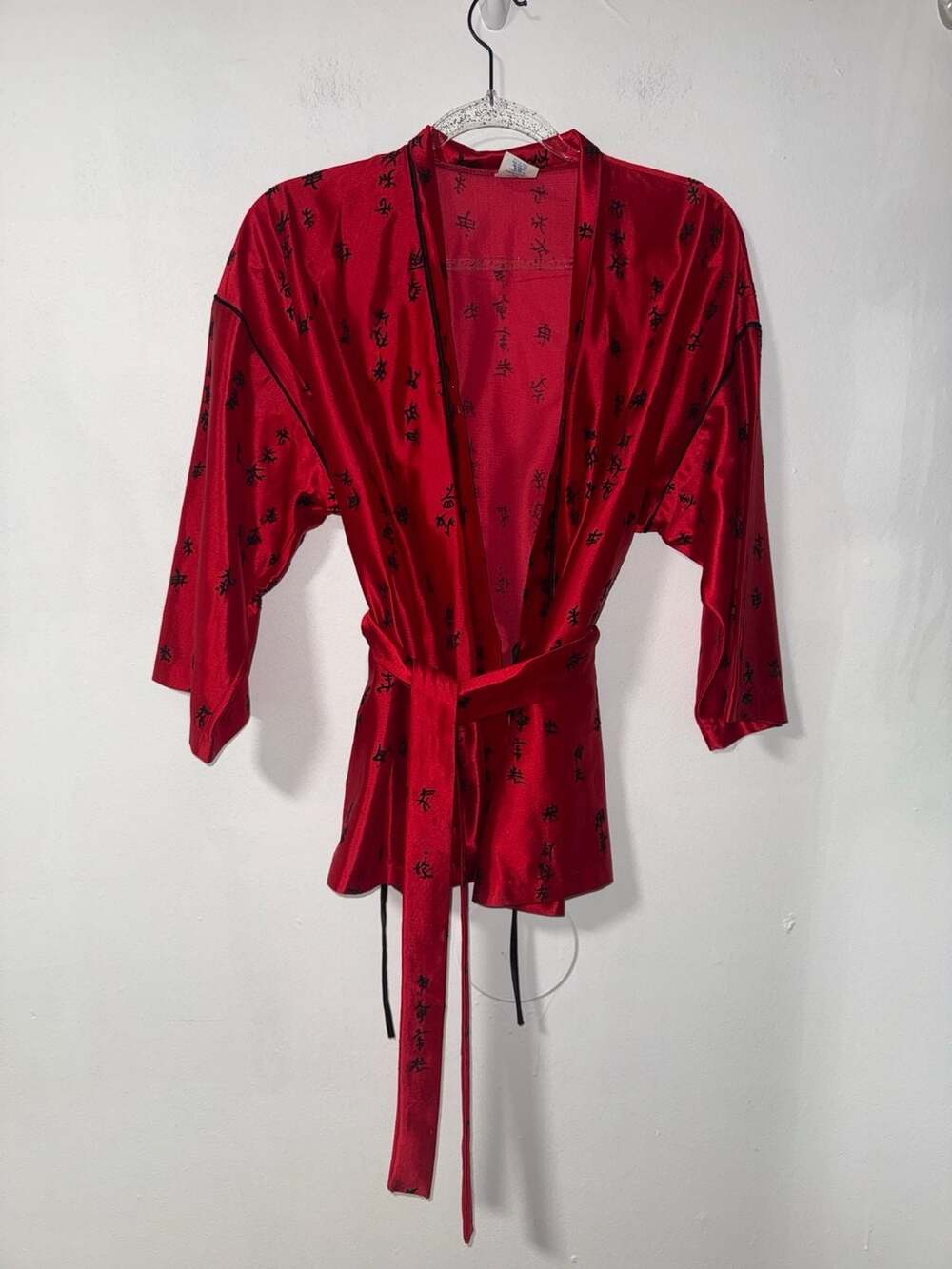 Vintage Undercover Wear Asian Print Robe Size Small